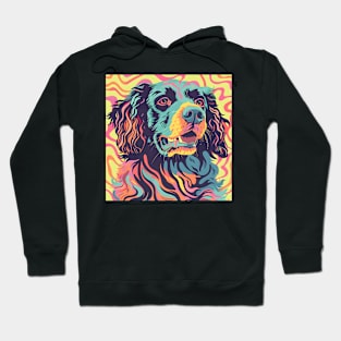 70s Curly-coated Retriever Vibes: Pastel Pup Parade Hoodie